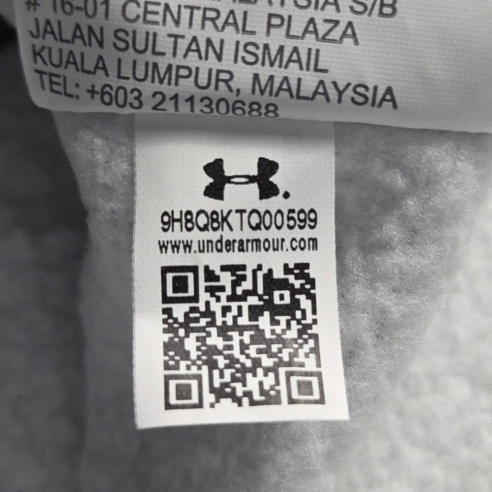 Under Armour Storm Coldgear Hoodie Mens Small Gray Pullover Fleece Loose Fit New - Picture 10 of 10
